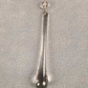 1 Vintage Chandelier/Pendant Glass Drop Replacement with Wire Hook 4.5"